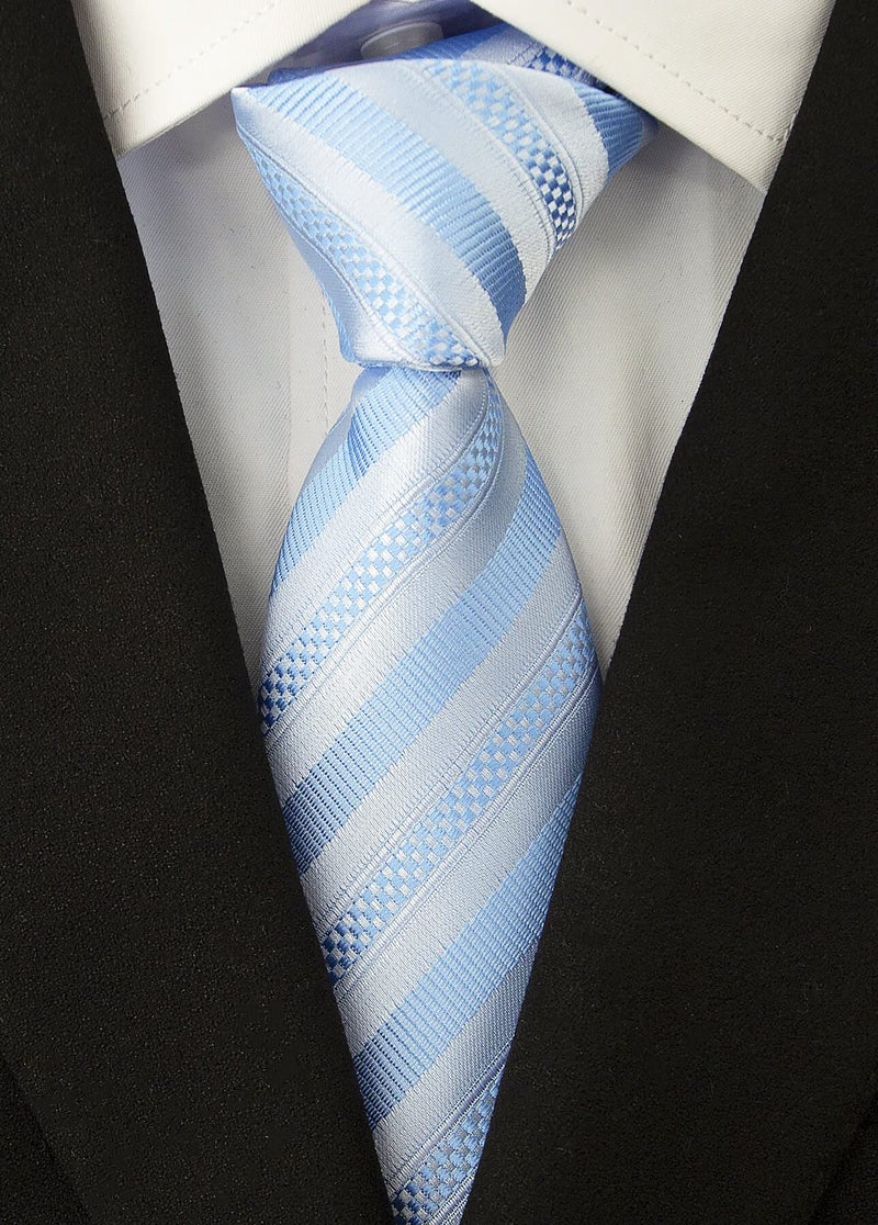 Adulove Men's Necktie Classic Silk Tie Woven Jacquard Neck Ties 6 PCS - Image 4